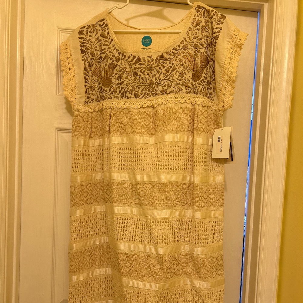 Handmade Embroidered Lace Dress